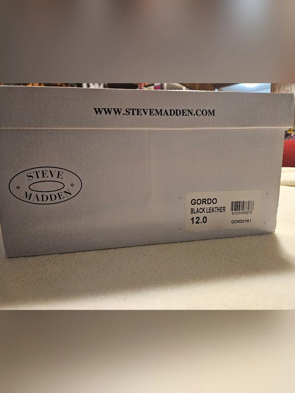 Steve Madden Black Leather Chukka Boot with Side Zip